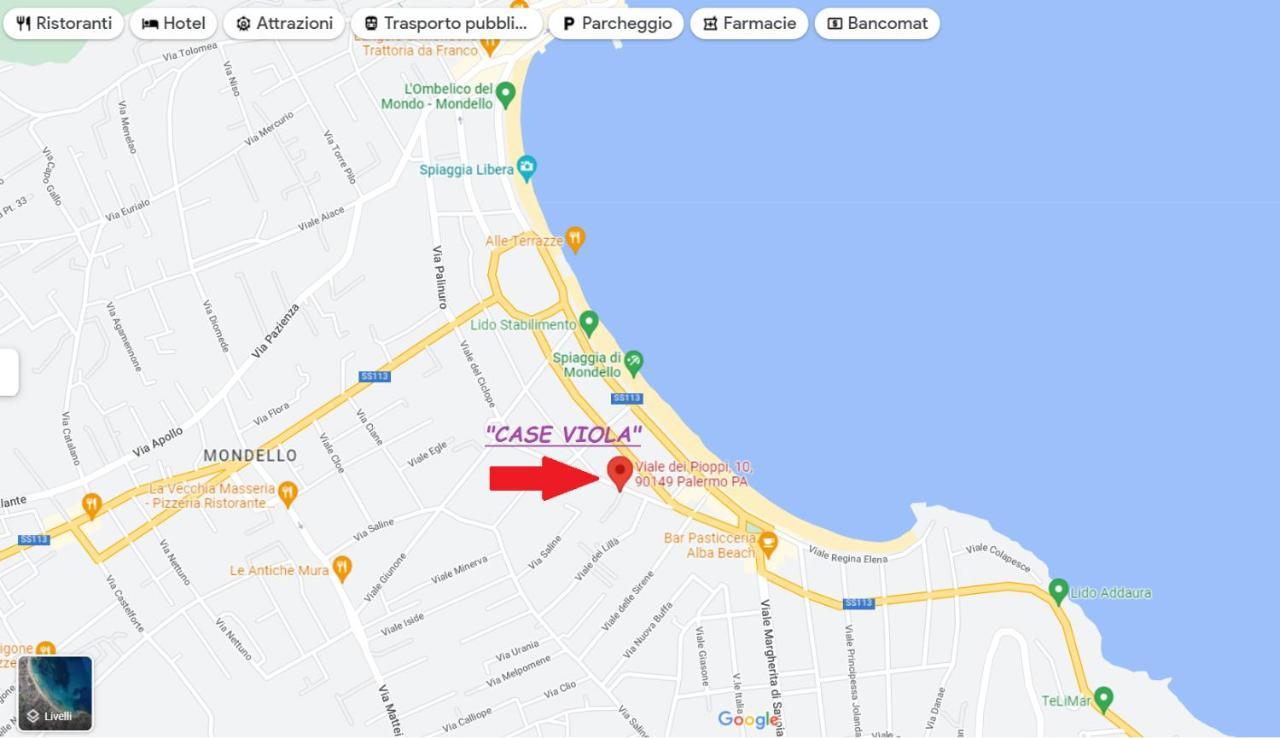 Casa Viola Elegante E Sul Mare Di Mondello Apartment Palermo Ngoại thất bức ảnh